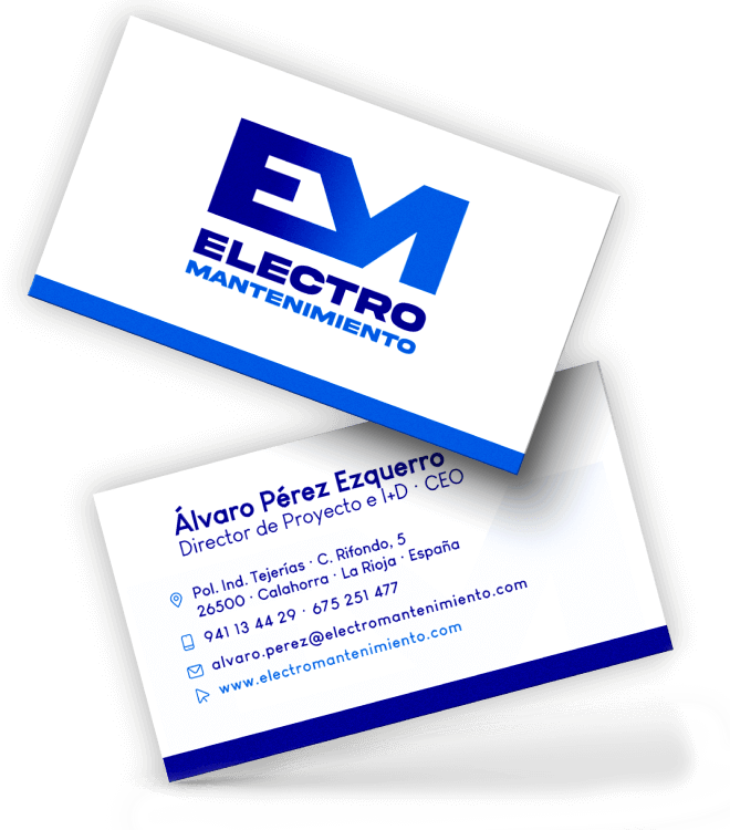 Electromantenimiento, Tarjetas de visita